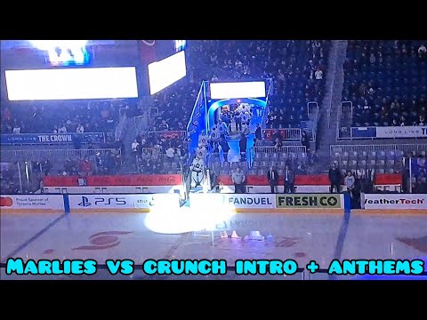 Marlies Vs Crunch Intro and National Anthems January 7th 2024