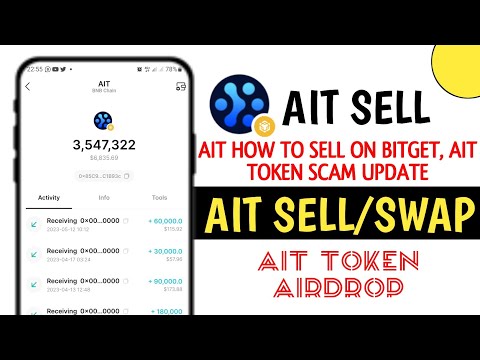 Ait token swap to USDT on BITGET || Aitrader airdrop scam || How to sell ait