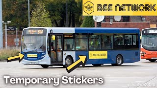 🐝 Bee Network Buses with Temporary Stickers | 2024