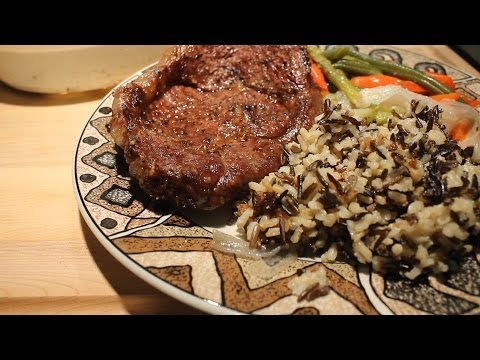 Grilled Rib Eye Steak w/ 8 hour Dry Rub Experiment