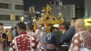 池袋御嶽神社　例大祭　宵宮　池袋駅西口を神輿渡御　2024/09/28  a31