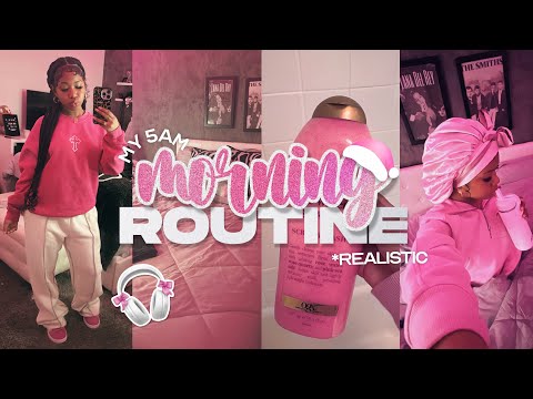 MY *realistic* 5AM MORNING ROUTINE ♡ ootd, hygiene, chit chat, school | vlogmas ep 3