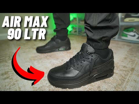 BEST ALL BLACK AIR MAX? Nike Air Max 90 LTR Black Review