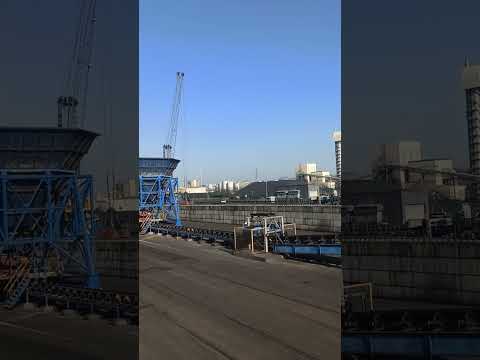 Cargo unloading from M.V Bunun respect Rouen,France.(Video recorded March 8 2022)#rouen #france