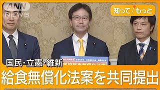 103万円の壁“越年延長戦”へ　野党結束の動きも　国民民主人気で連携進まず？【知ってもっと】【グッド！モーニング】(2024年12月24日)