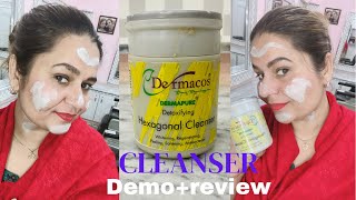 How to cleansing your face| Cleansing steps| Dermacos cleanser review+demo