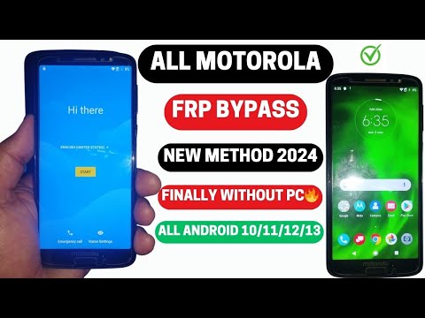 All Moto FRP Bypass 2024 MotoG(6)G6PlayG6Plus Google Account Bypass All ANDROID New Trick Without pc