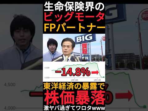 【第二のビッグモーター】FPパートナーのヤバすぎる実態が報道され株価がストップ安まで暴落!?前日比14%も下落したんだが… #shorts