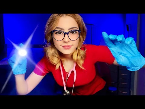 ASMR Nurse Exam In BED 🩺 Relaxing Medical Exam (Cranial Nerve, Eye, Ear, Personal Attention)