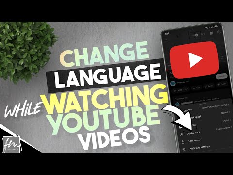 How to change the language when watching a YouTube video