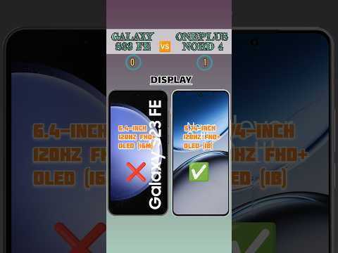 SAMSUNG GALAXY S23 FE 🆚 ONEPLUS NORD 4