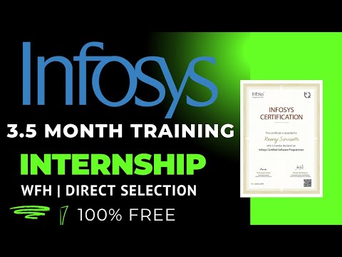 Infosys 3.5 Month Training + Internship | Free Certification Online+Infosys In office | Pragati