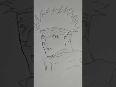 Drawing gojo #drawing #art #sketch #jujutsukaisen #gojo #anime