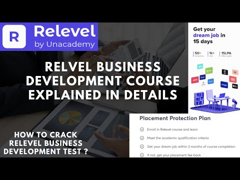 How to get a BDA job | Free test | Relevel business courses | How to crack relevel test | Placements