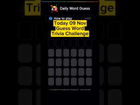 Today 09 Nov Blove DApp Guess Word Trivia Challenge