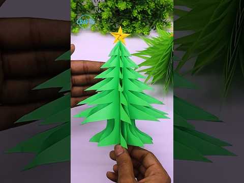 Paper Christmas Tree #shorts #christmas #craft #decor #christmastree #diy