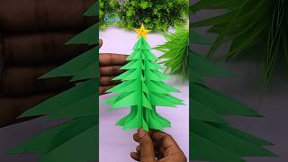 Paper Christmas Tree #shorts #christmas #craft #decor #christmastree #diy