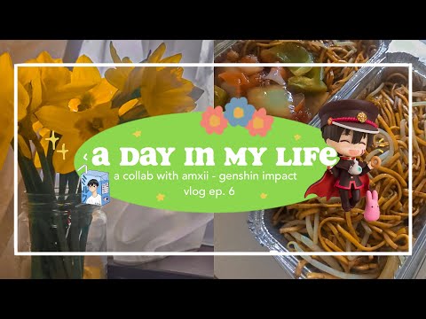 🌸 vlog ep.6 :: a day in my life [ft a m x i i] - genshin impact, setting up my notion