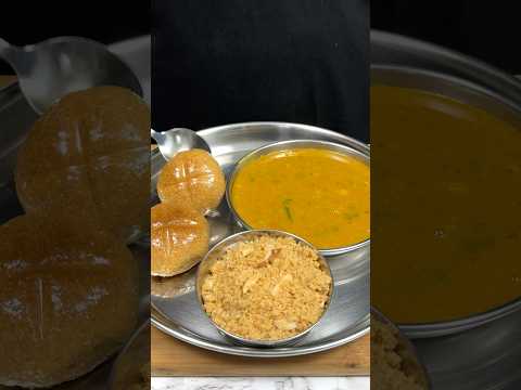 Dal Baati Churma ASMR Cooking || #shorts #food #cooking #asmr #asmrcooking #indianasmrworld #recipe