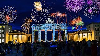 Germany 🇩🇪  new year celebration at Brandenburg Gate Berlin 2024 …..