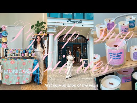 I did a pop-up at MADEWELL!! small business pop-up shop vlog, talking to customers, day in the life