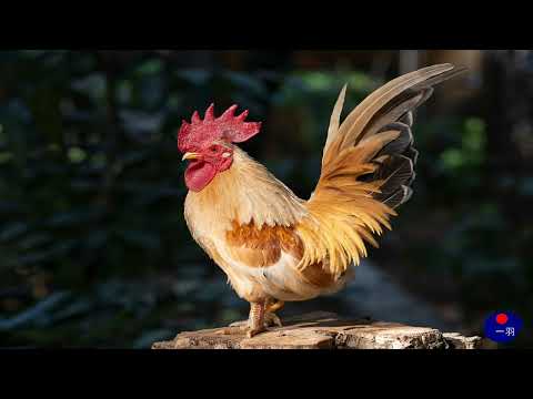 公鸡鸣叫,大自然的声音，乡村的记忆 rooster crowing