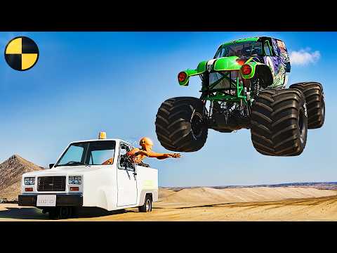 Most Epic Monster Truck Mayhem on the Roads #4 😱 BeamNG.Drive