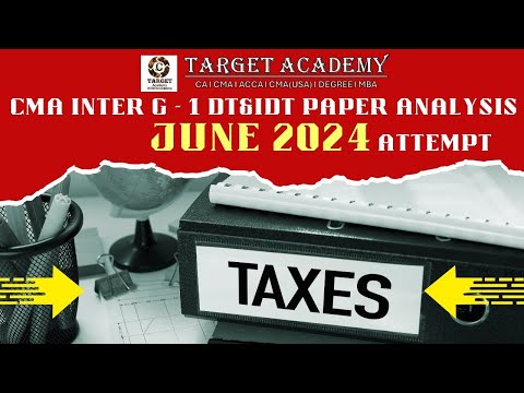 CMA INTER DT&IDT PAPER ANALYSIS JUNE 2024 ATTEMPT #cma #cmaintergroup2 #cmaexams #analysis