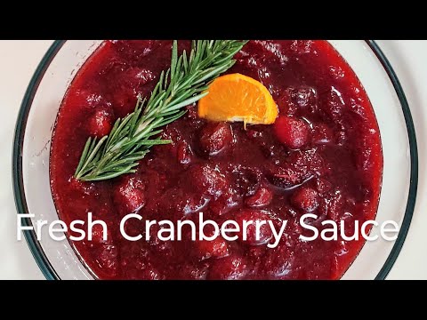 Best Fresh Cranberry Sauce 😋 #veganrecipes #holidaymeals #easyrecipe