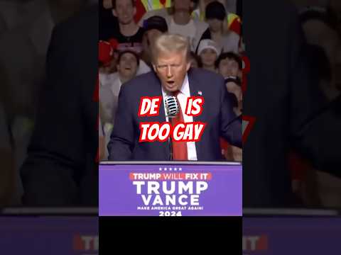 De🎙️is too gay🤣 #trump2024 #hilarious