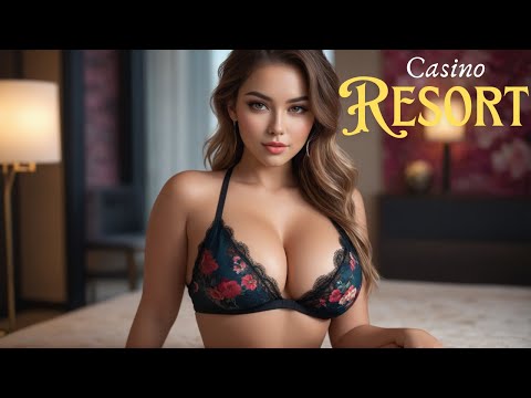 [4K] AI ART Lookbook Model Al Art video | Staying in Casino Resort