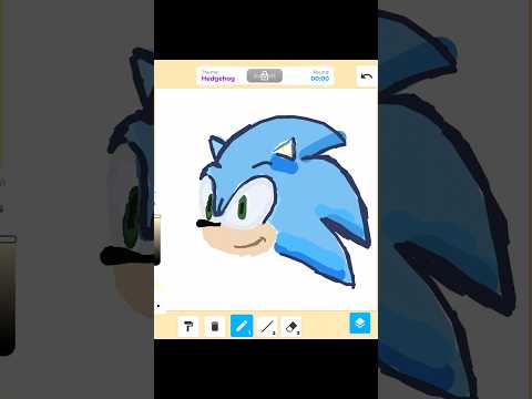 Speed Draw Sonic in Roblox #roblox #drawing #sonicthehedgehog