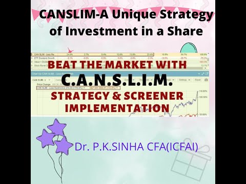 CANSLIM   A Unique Strategy for Investment#Earnmillion2billionmoney