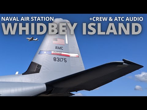 WHIDBEY ISLAND NAS | C-130J LANDING - 4K