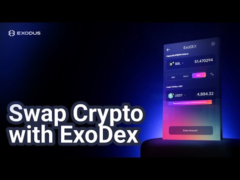 How to swap crypto using ExoDEX in the Exodus Web3 Wallet