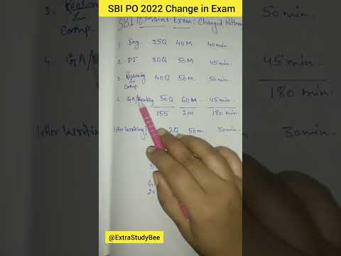 SBI PO 2022 ( Change in pattern ) #shorts