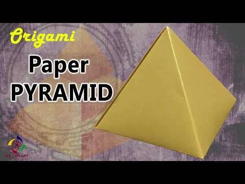 How To Make Paper PYRAMID |Paper Pyramid Easy | Origamy Pyramid.