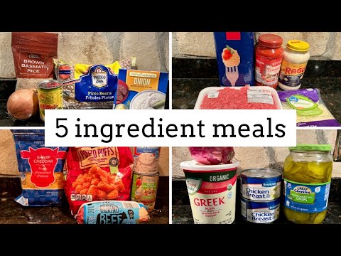 5 SUPER EASY 5 INGREDIENT MEALS TO SAVE MONEY | EASY MEALS ON A BUDGET | THE SIMPLIFIED SAVER