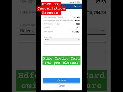 HDFC Credit card Emi Close Process || Emi Cancel HDFC Credit 💳 #techadda #emi #hdfcEmi #hdfc #shorts