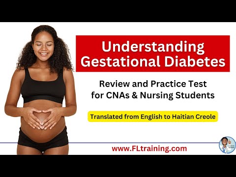 🤰Gestational Diabetes: Ready. Set. Review!  (Translated to Haitian Creole)