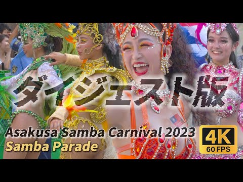 【振り返りダイジェスト版】浅草サンバカーニバル 2023【全16チームをダンサーさん中心に】