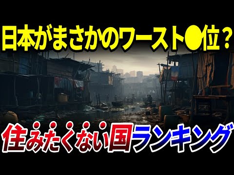 【ゆっくり解説】日本がまさかのワースト●位！？外国人が「住みたくない国」ランキングTOP10を解説