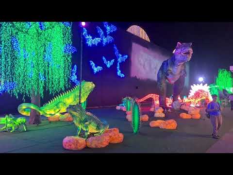 Illumi Singapore 2024- The Tunnel of colours, Illumi Tree ,Jurassic Kingdom