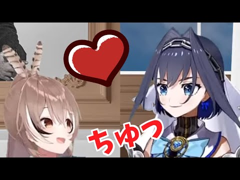 ムメイちゃんとキスするクロニー様【ホロライブEN/オーロ・クロニー/切り抜き】