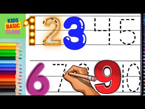 123 letters writing, learning 123, kids 123 learn write the numerals 1 to 100