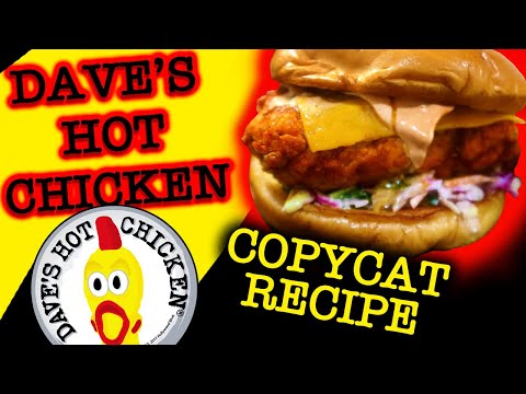 How to make DAVE'S HOT CHICKEN Sandwich - COPYCAT RECIPE for Daves Hot Chicken Slider (Mild/Med/Hot)