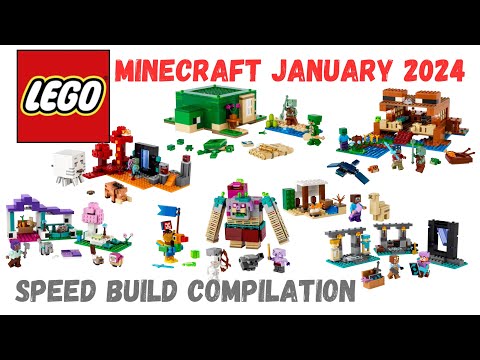 Minecraft Lego January 2024 Compilation Stop Motion Speed Build