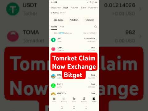 Tomarket Token Withdraw On Aptos | $TOMA Claim Bitget Wallet Lite | Tomarket Listing Price