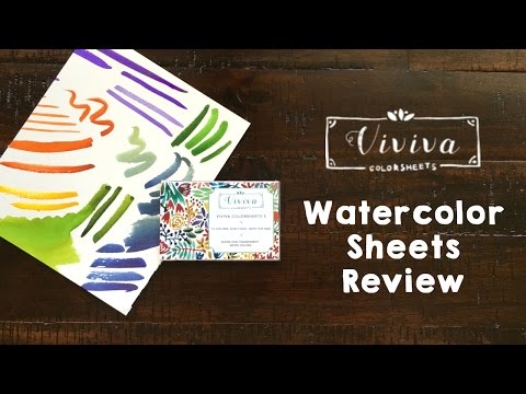 Watercolor Review - Viviva Colorsheets