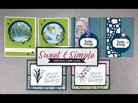 Pretty Peacock - Sweet & Simple Card Class - June 2024